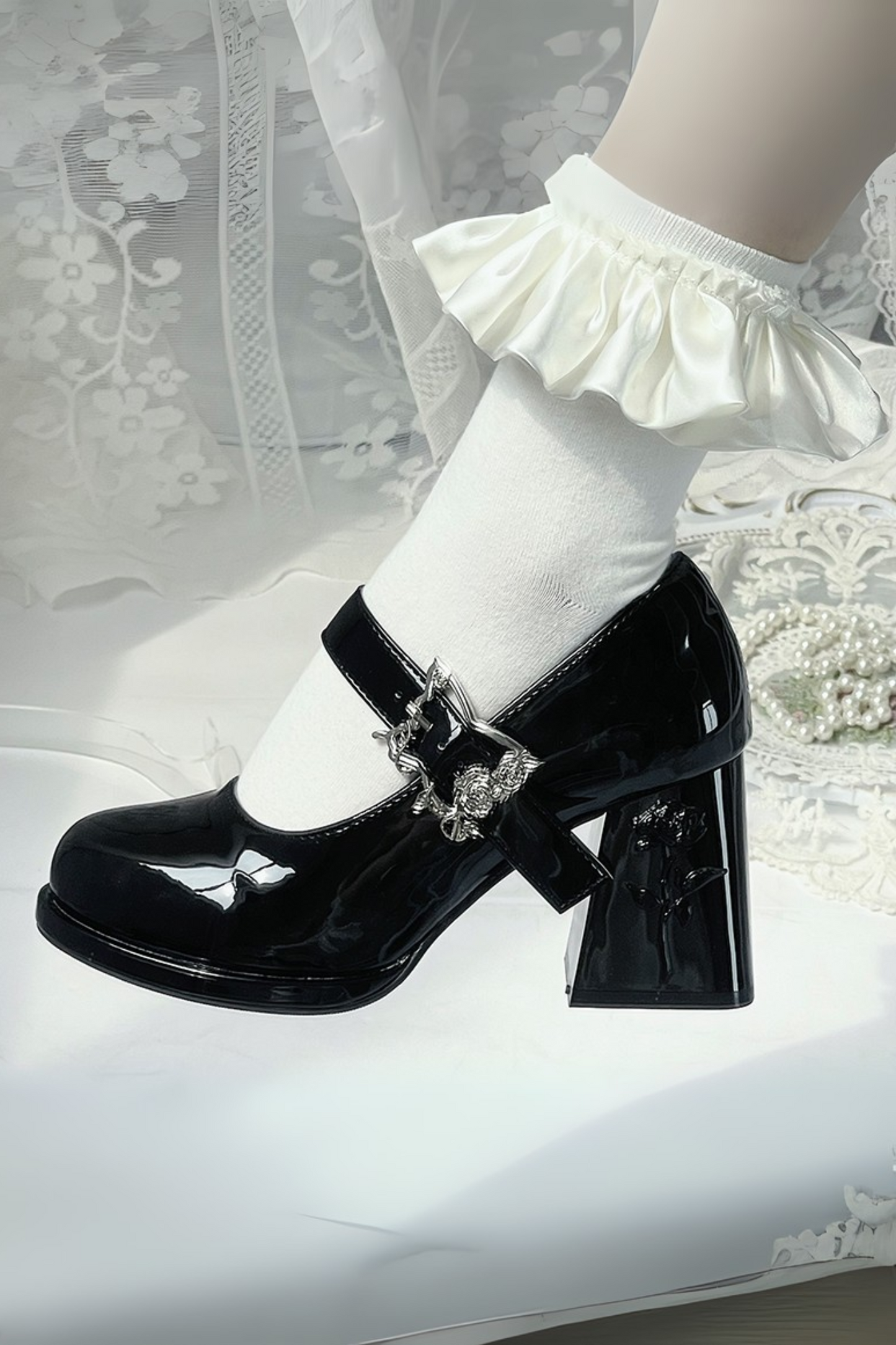 Floating Dreamland Platform Block Heels
