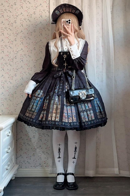 Gothic Classic Crown Lolita Dress