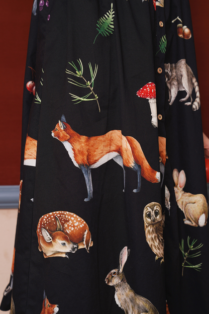 Animal Print Classic Art Style Loose Dress