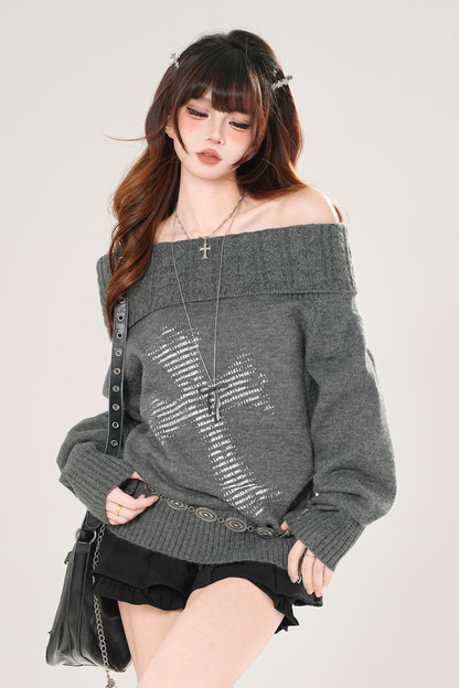 クロスモードオフショルダートップス