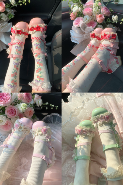 ストロベリーロリータメリージェーンシューズ