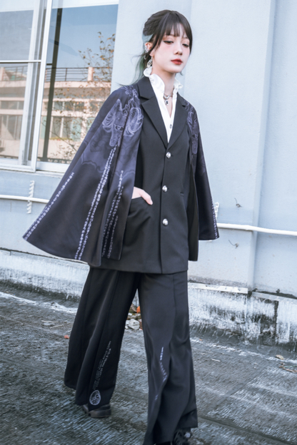 eccentric shawl jacket