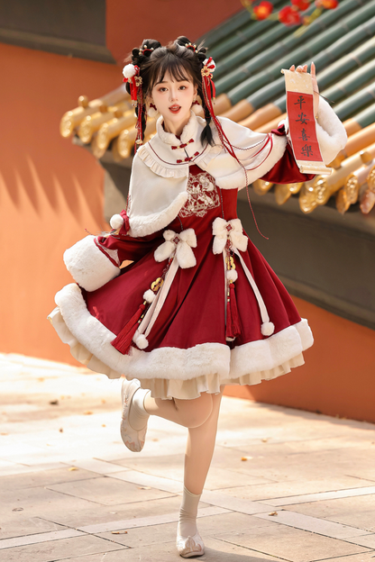 Chinese Design Furmant + Ribbon Dress