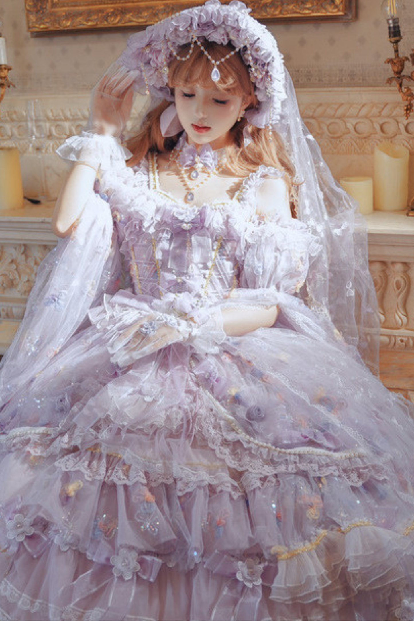 ゴージャスプリンセスロリータドレス