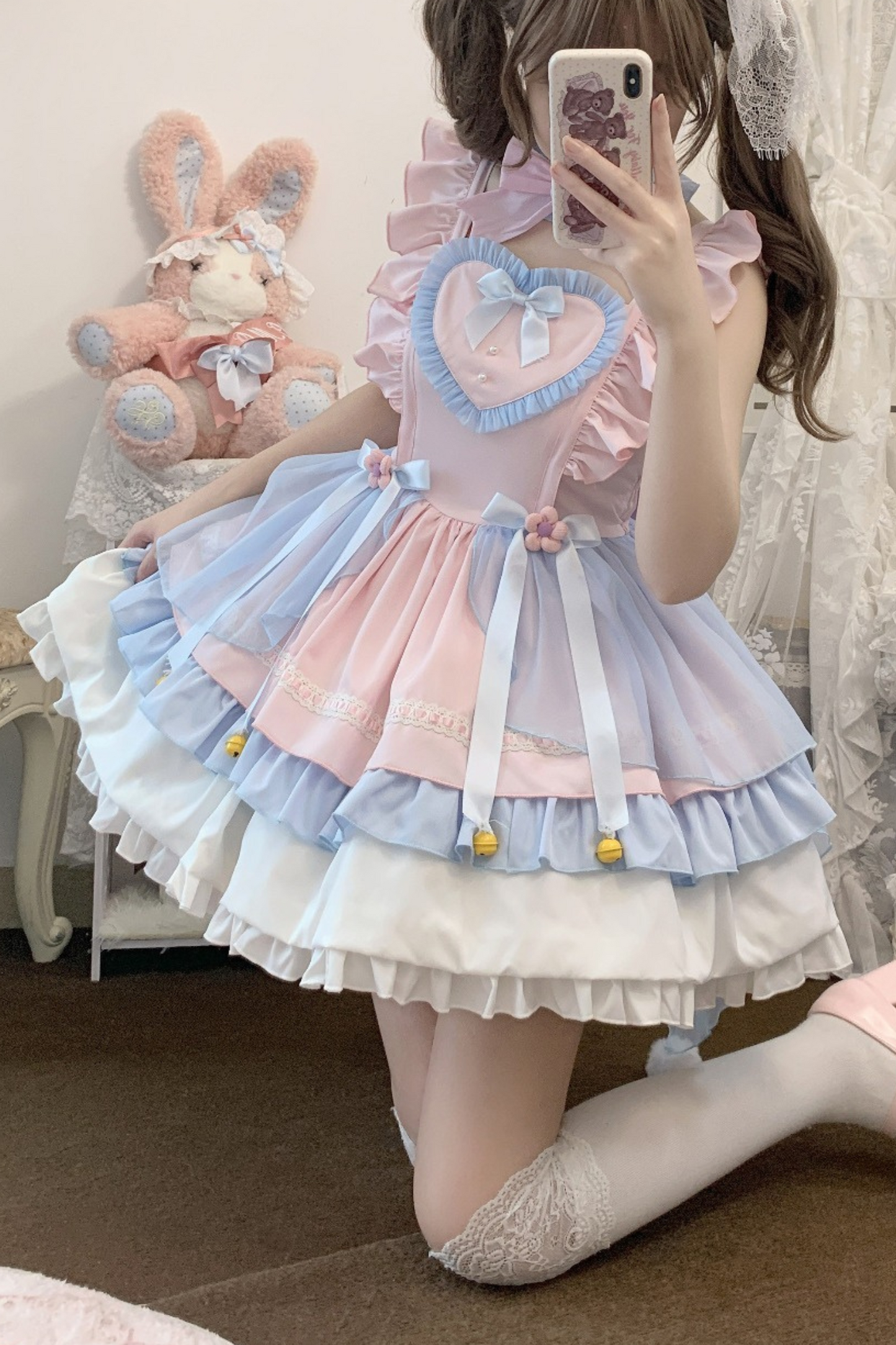 Sweetheart Rabbit Pastel Lolita Dress