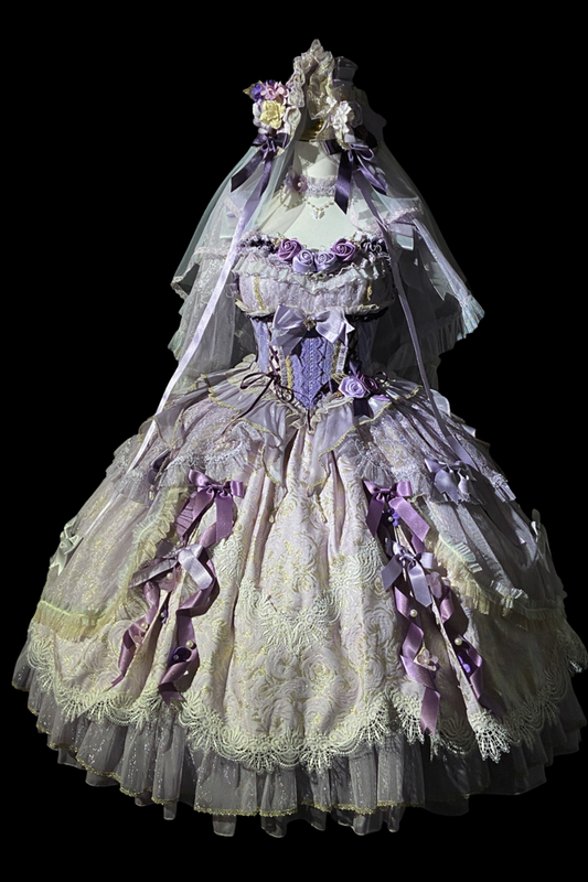 ムーンクラウンギフトロリータドレス+スリーブ+トレーン