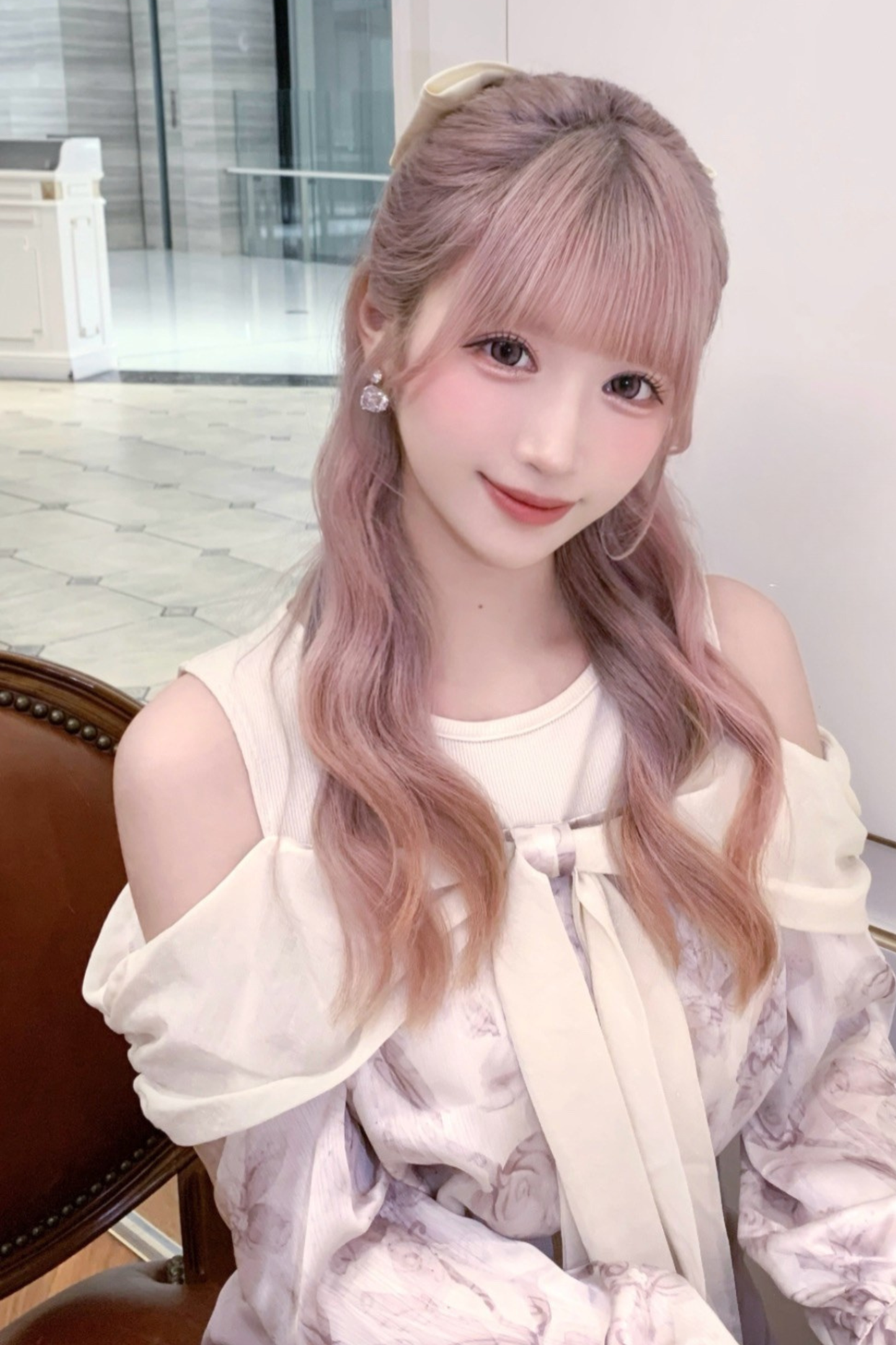 Off-the-shoulder top + mermaid skirt