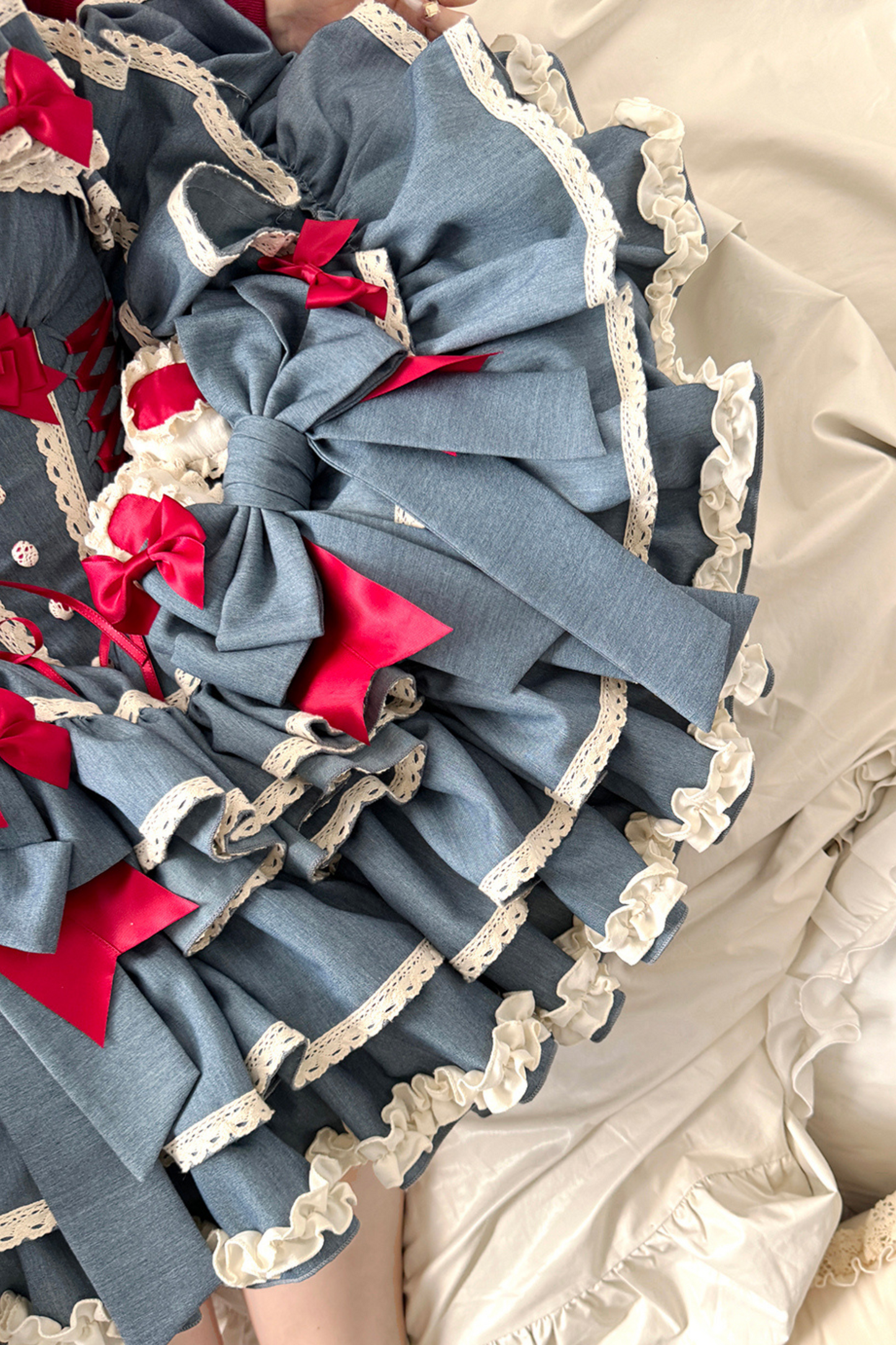 Cherry Rabbit Lolita Dress + Short Cardigan