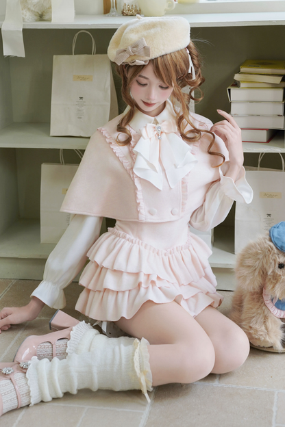 ガーリーエレガントドレス+ケープ