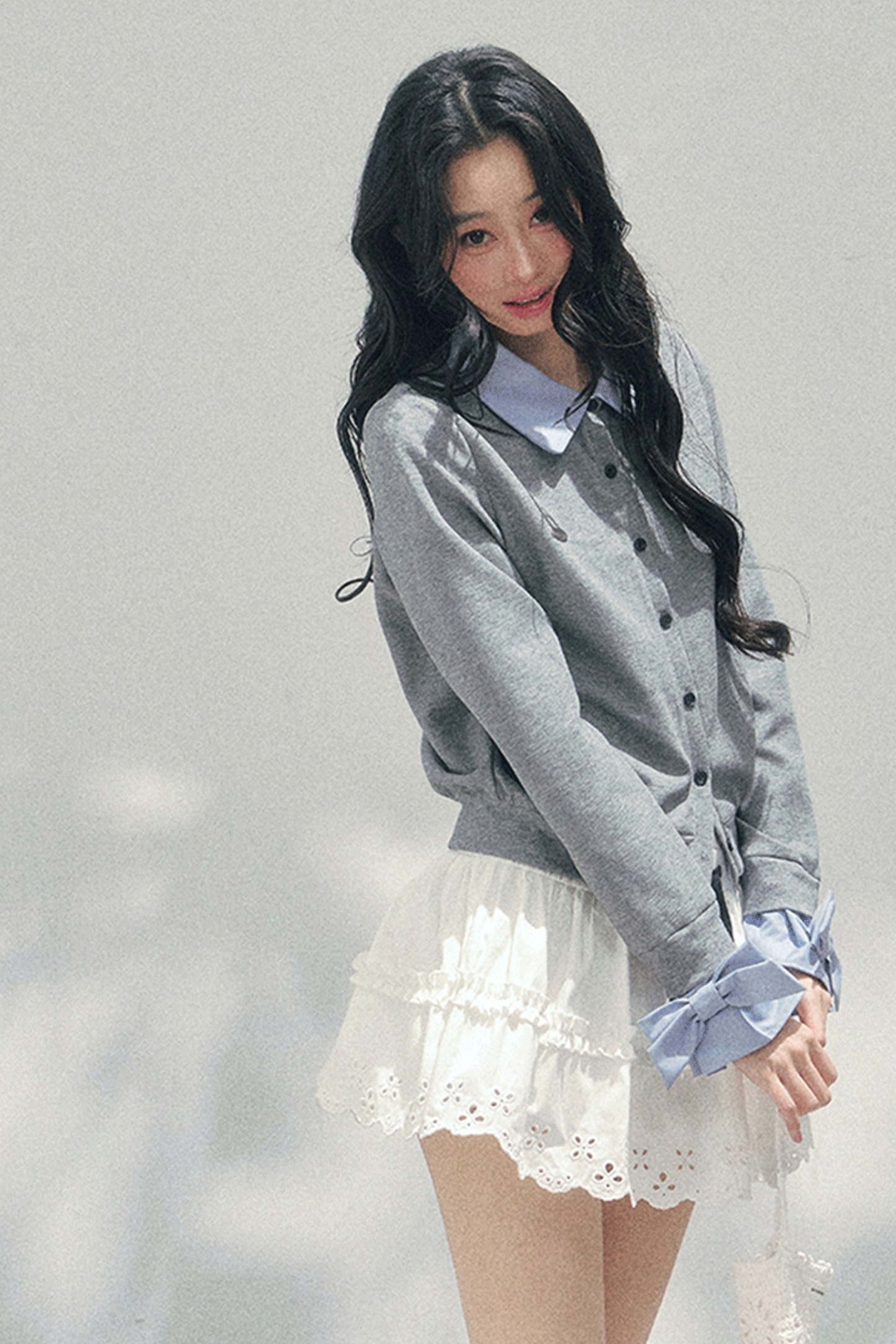 フレンチフェイクツーピースポロセーター