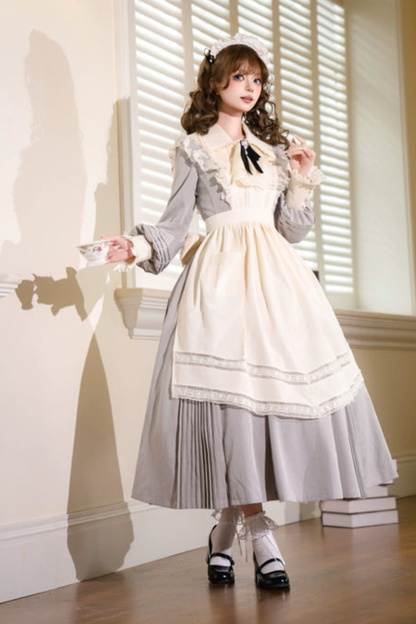 레트로 로리타 원피스 + 앞치마