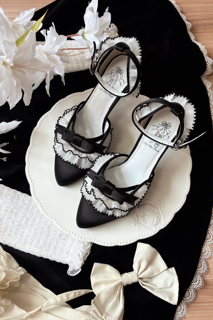 エレガントポインテッドトウロリータシューズ