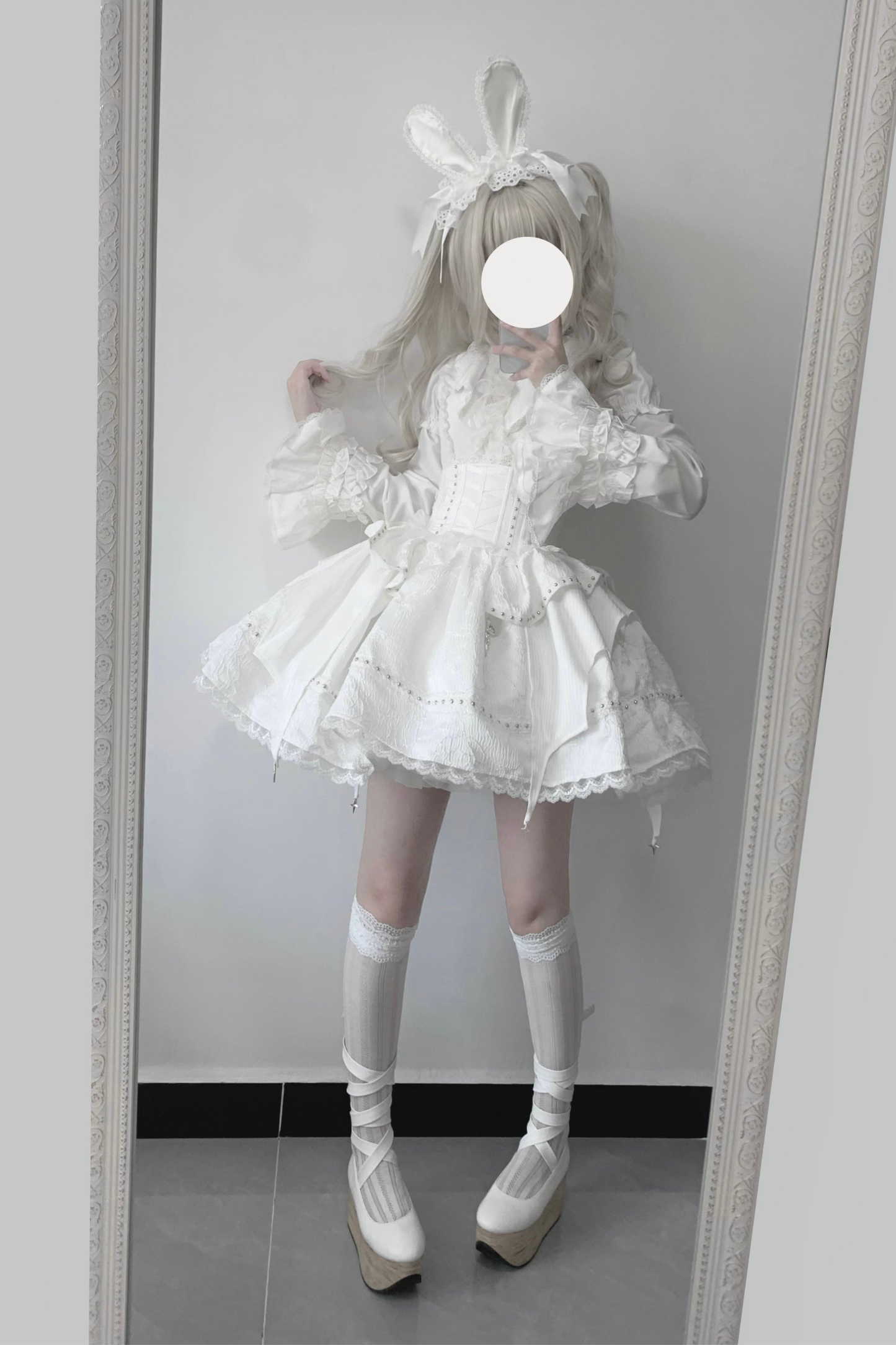 ミストホワイトゴシックロリータセット