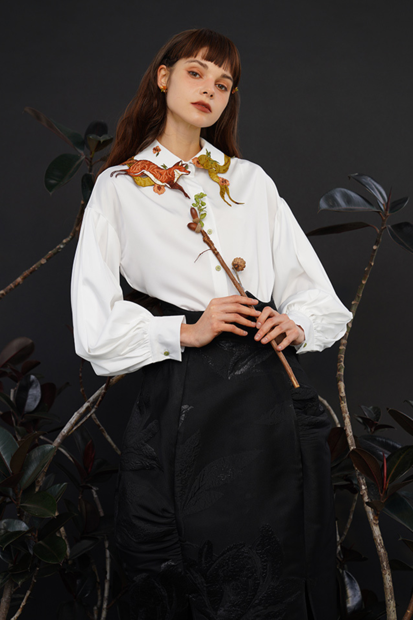 アニマルカラーレトロシャツ