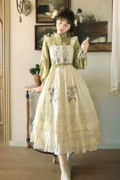 【予約商品】レトロチャイナエレガントロリータドレス+トップス