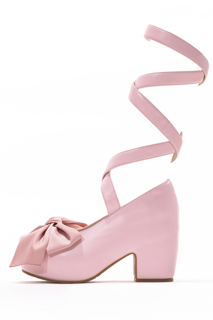 レースアップリボンロリータシューズ