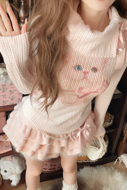 French Cat Neck Top