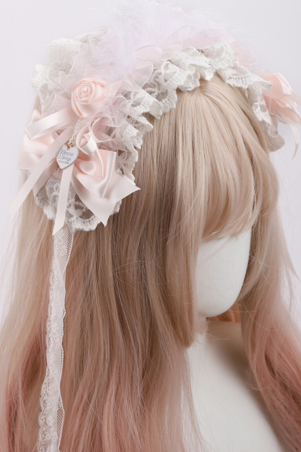 Milk Pink Lace Headband