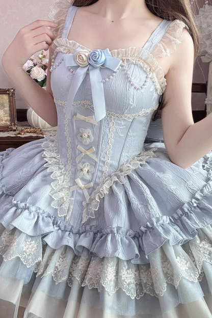 ダークバレエスタイルロリータゴシックプリンセスドレス