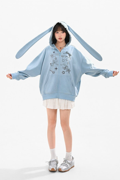 バニーイヤーズフードパーカー