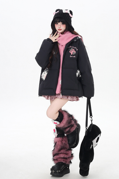 Digital Cat Down Jacket