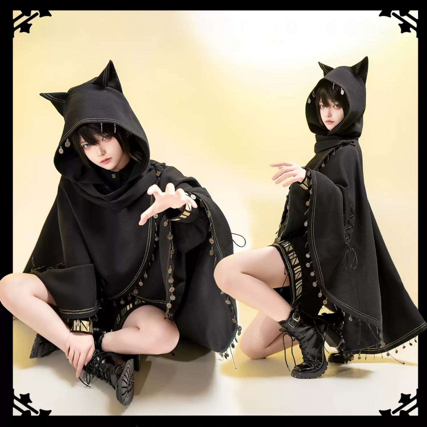 [Mar. 26, 2012 Deadline for reservation] Black Cat Lolita Prince Series Cat Ear Oversize Cloak