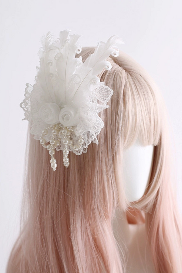 Gorgeous feather Lolita hair accessories