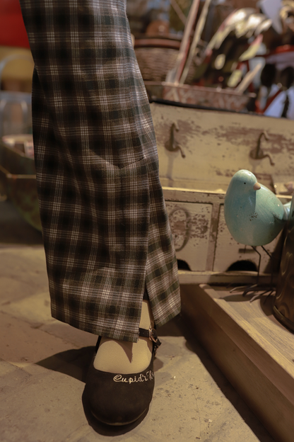 レトロシックモダンワイドレッグパンツ