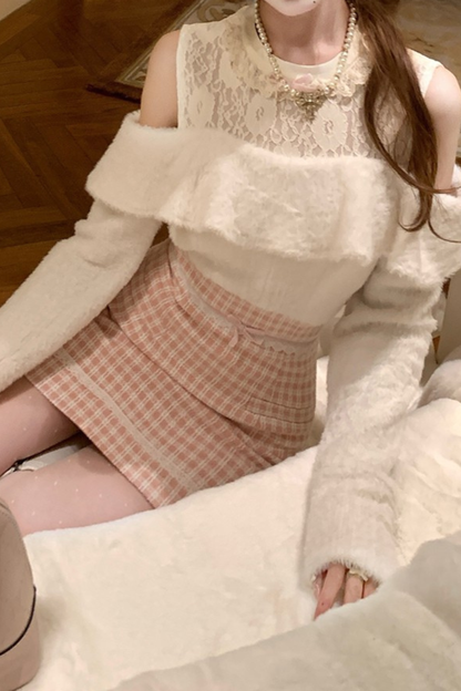 Sweet Powder Pure Off-the-shoulder Dress