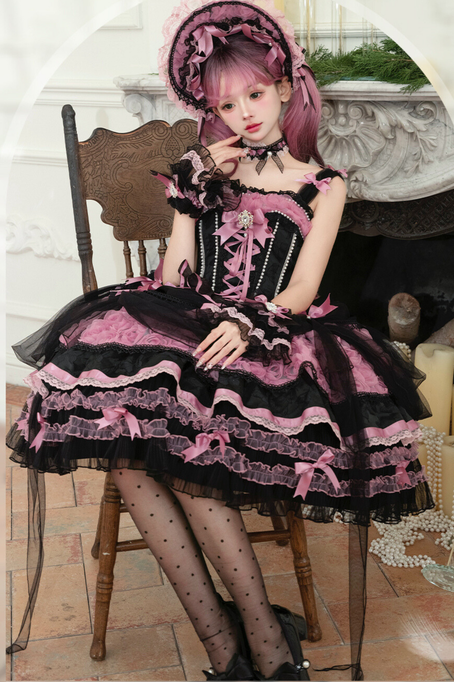 [December 20th reservation deadline] Flower ceremony song Elegant Claply Dress + Head Accessories