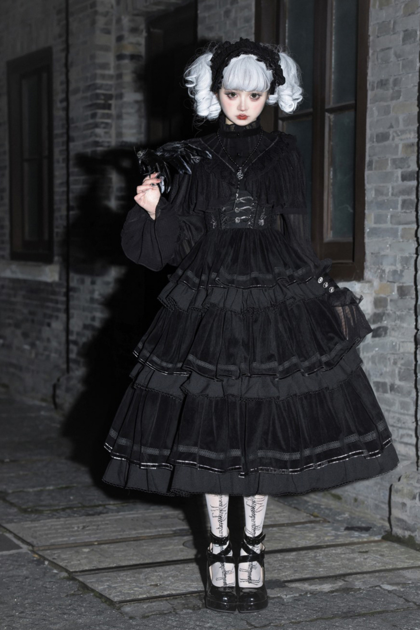 【予約商品】ロリータシャツ+フィッシュボーンスカート