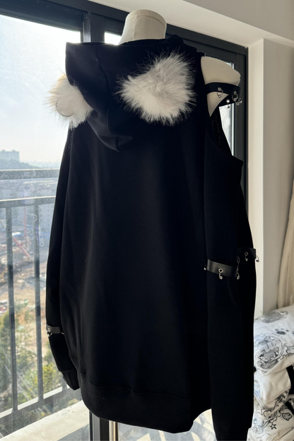 エンジェルプリントオフショルダースウェット