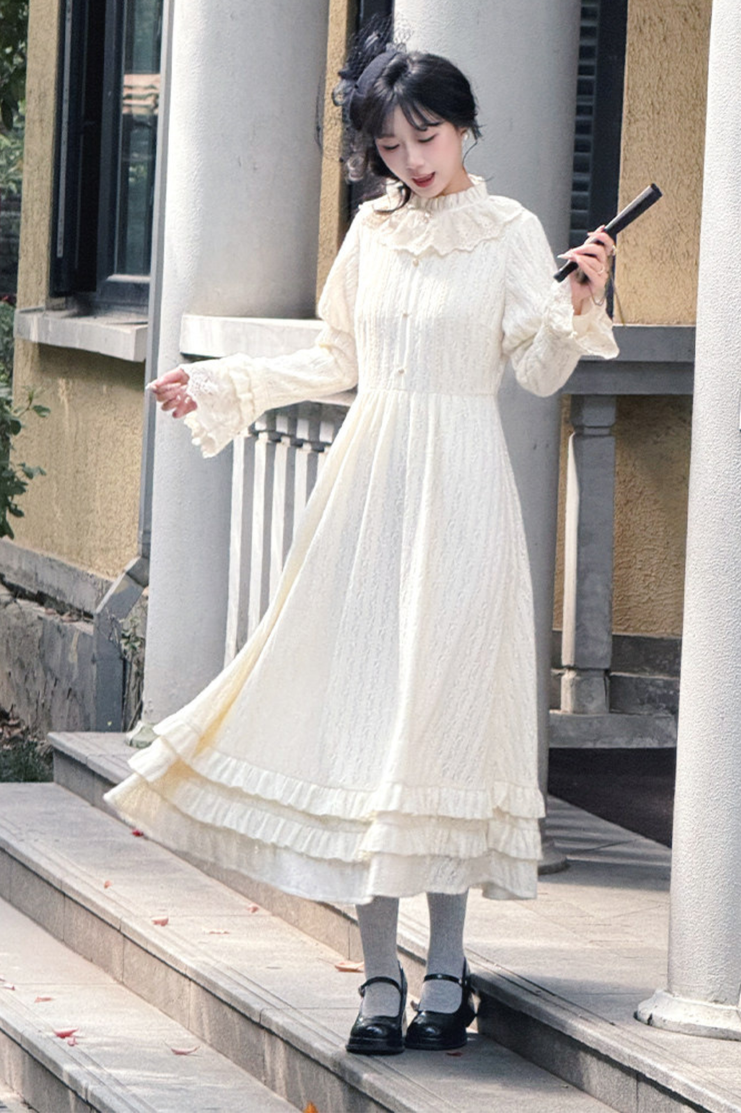 キャンドルライトアンティークレースドレス+ベストドレス+バッグ+ブローチ