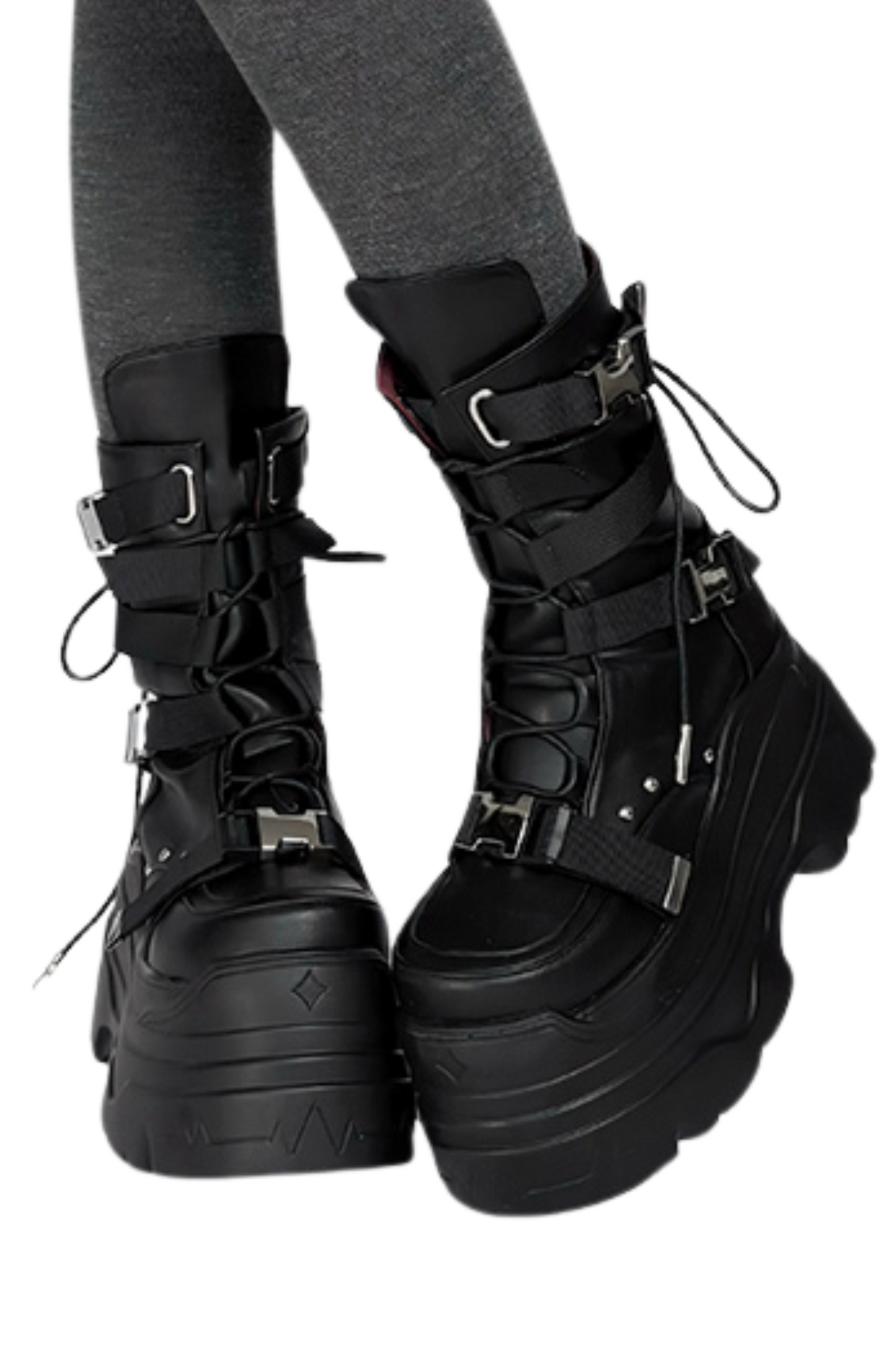 Cyber Academy Subculture Thick Soled Boots