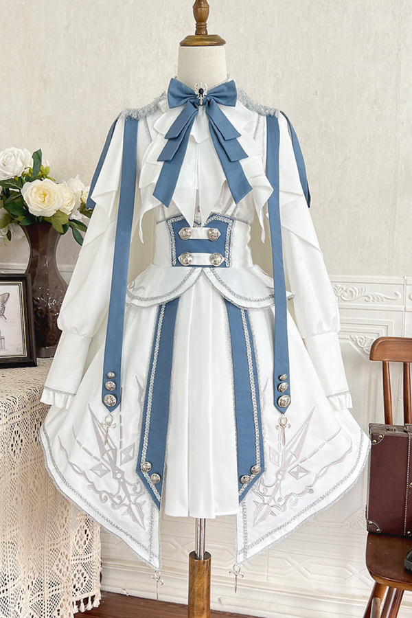 Star Night Style Shirt + Irregular Skirt