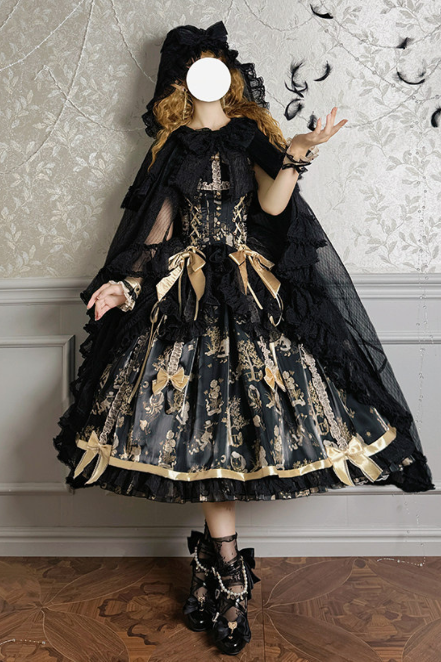 【4月3日予約締切】ファンタジーシアーフードロリータケープ