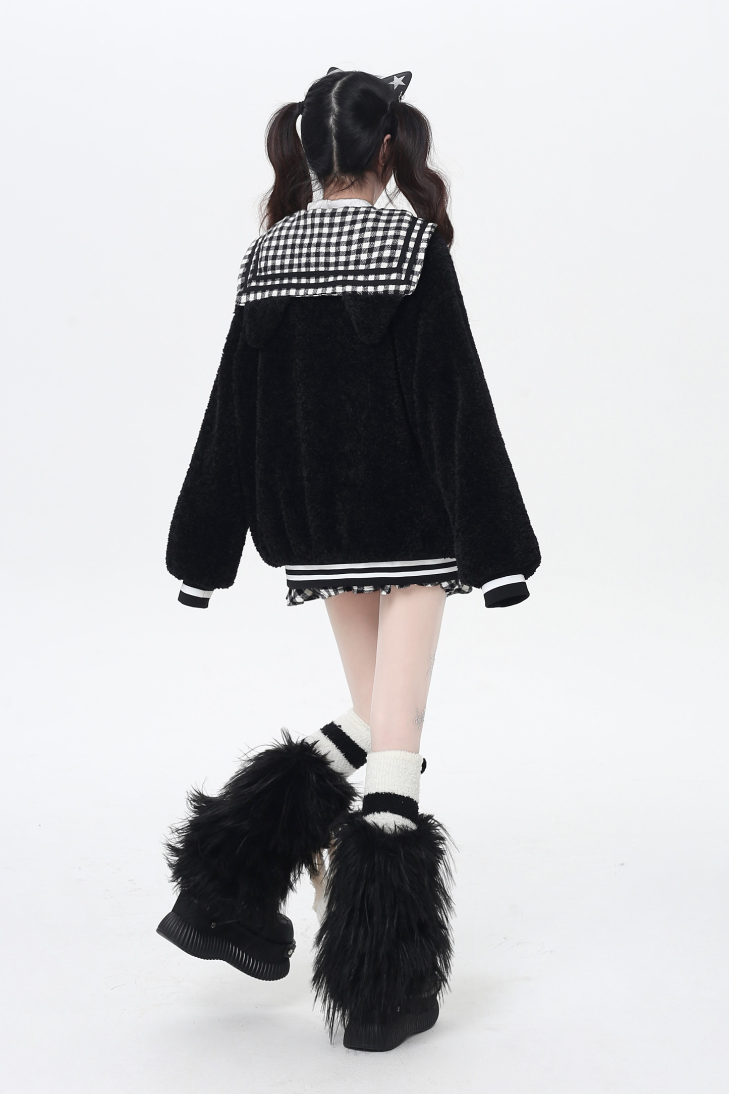 パッチワークラムモードジャケット