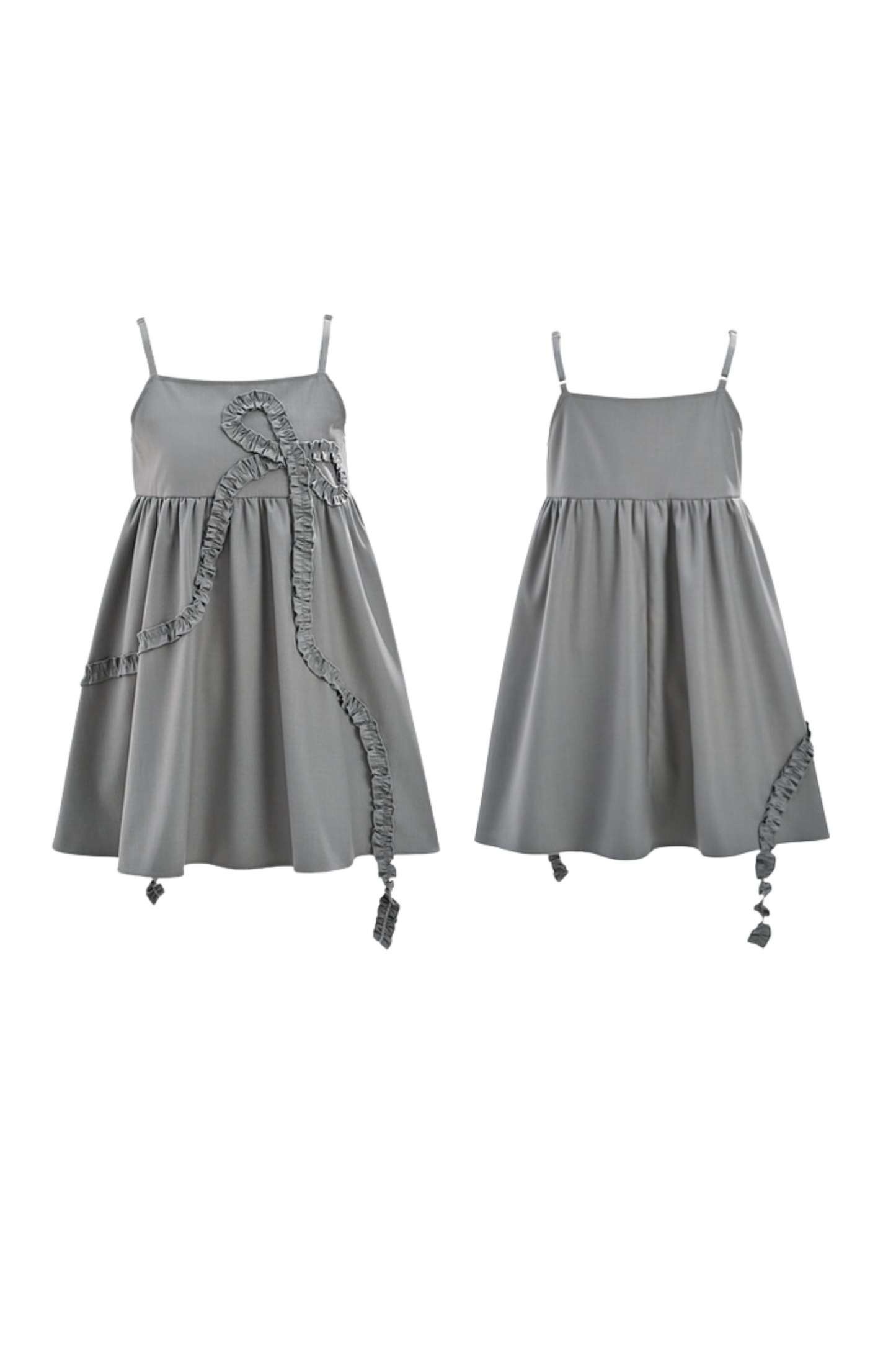 ガーリーグレーピンクセットアップ