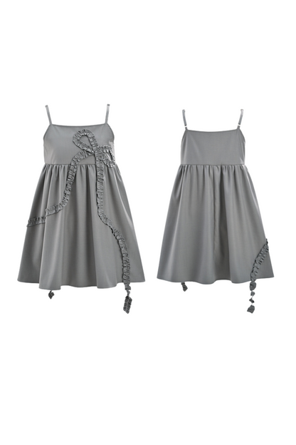 ガーリーグレーピンクセットアップ