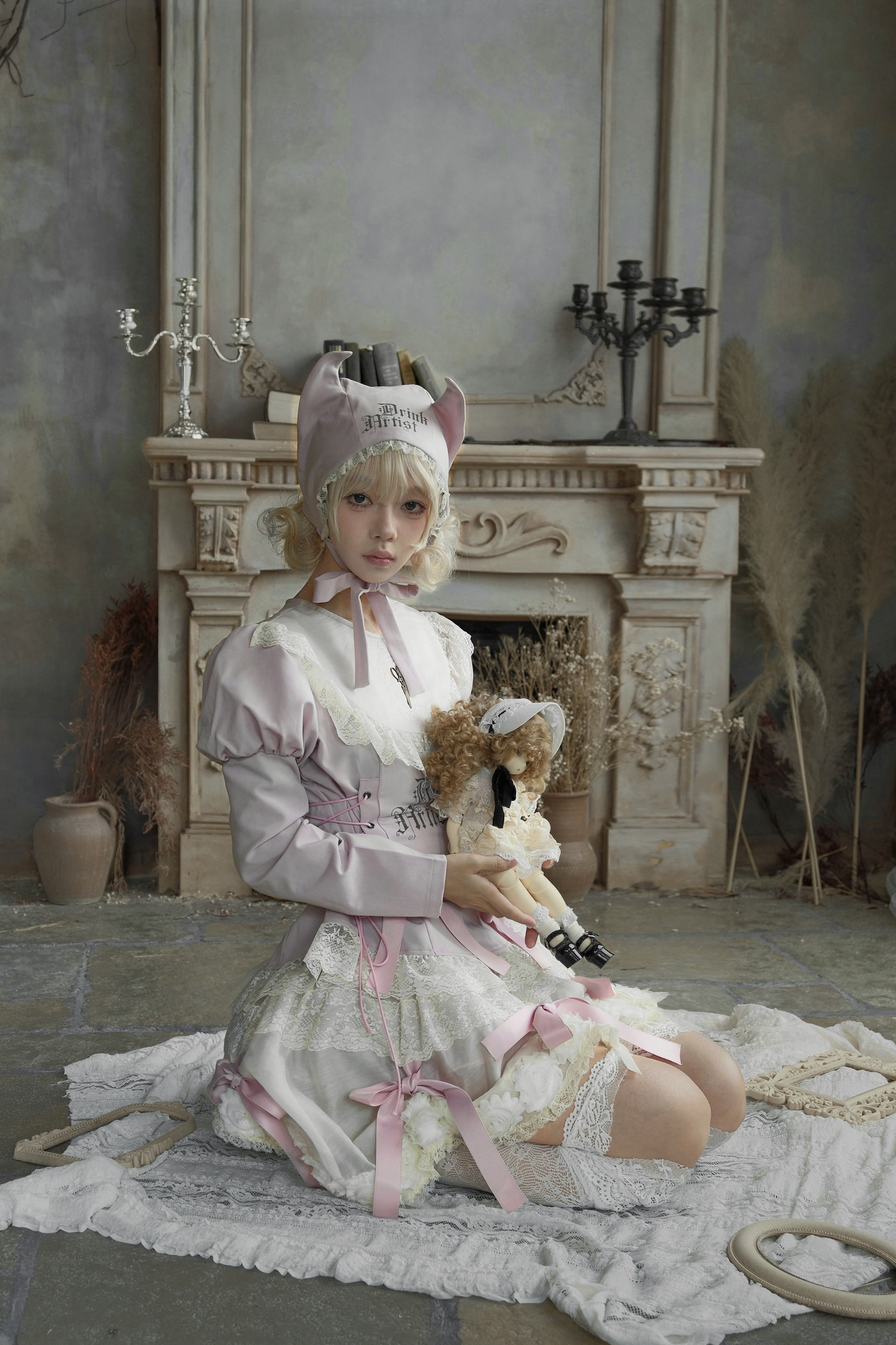 ドローストリングゴシックスイートトップス+ケーキスカート