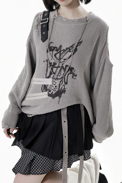 アシメルーズトップス+スカート+パンツ