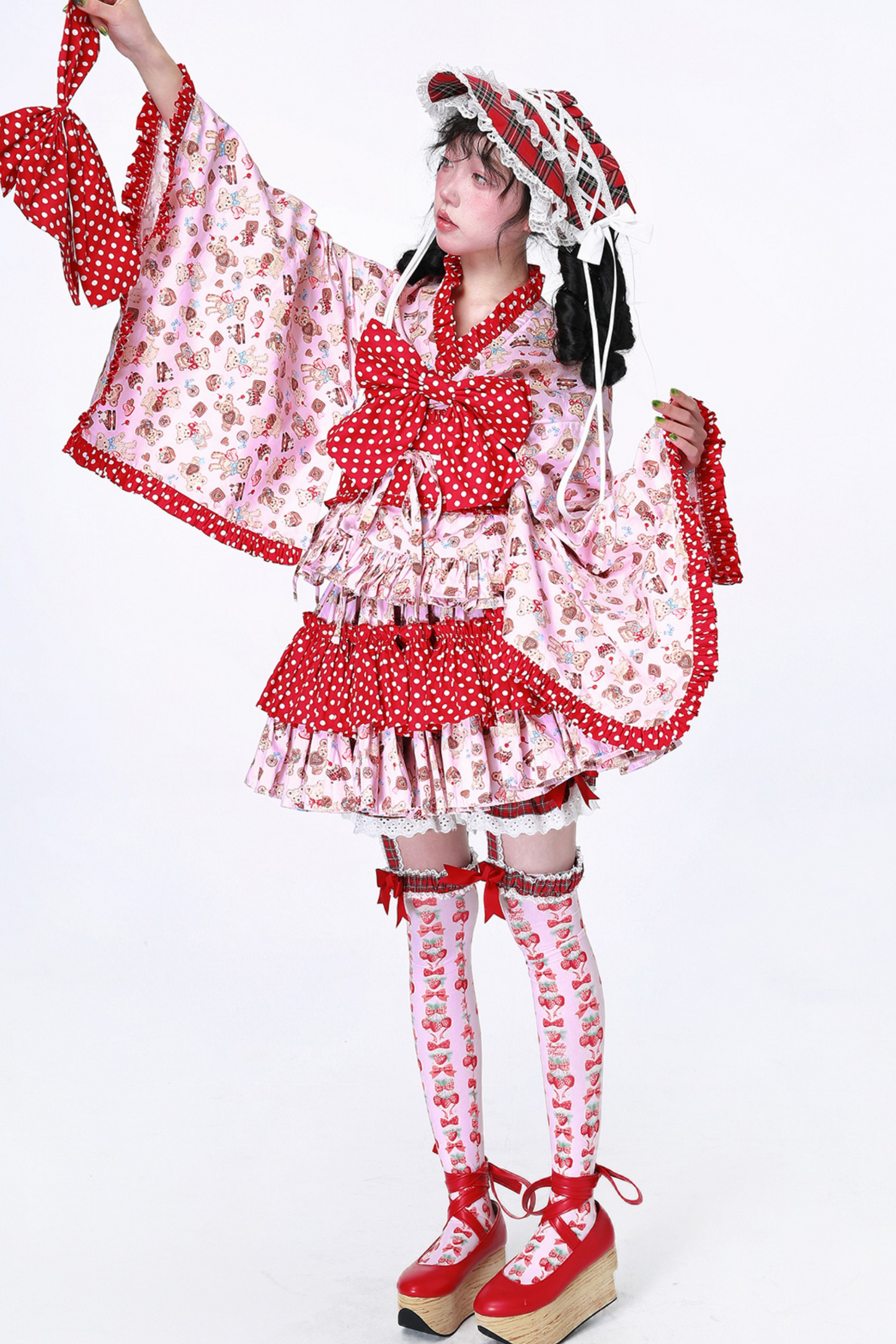 Retro-Pop-Lolita-Kimono-Oberteil