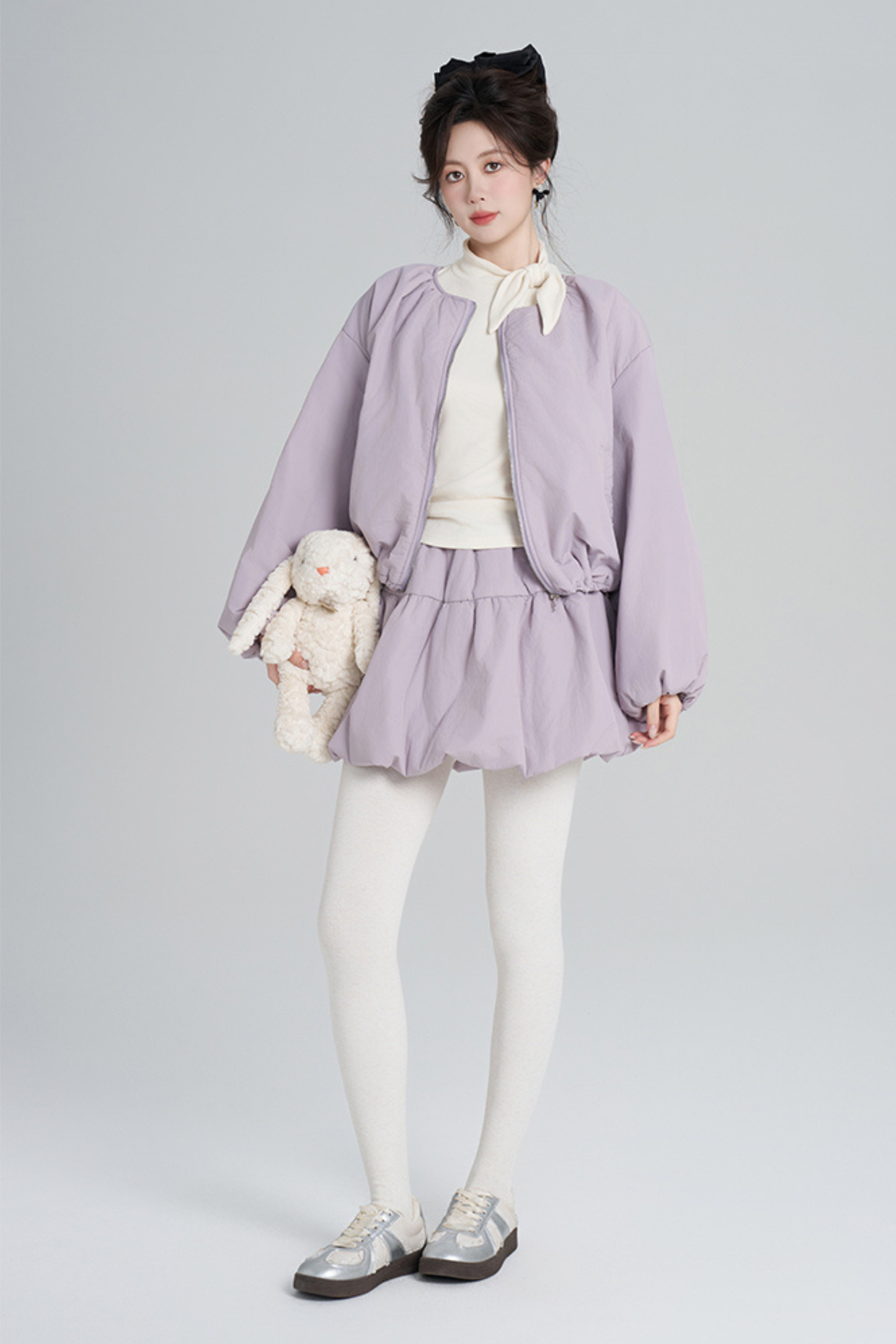 マカロンジップアウター+スカート