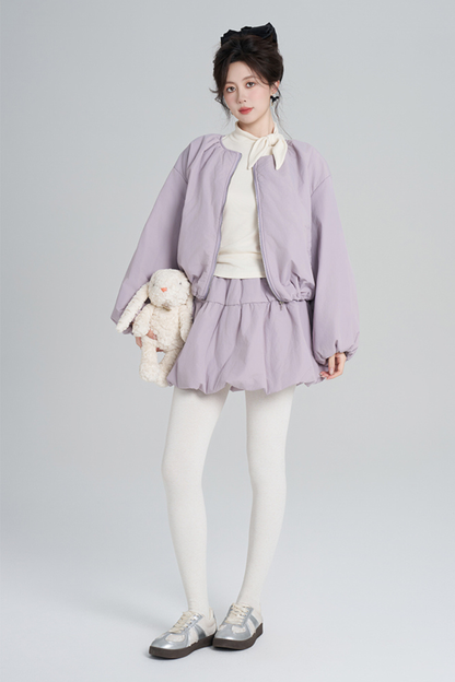 マカロンジップアウター+スカート