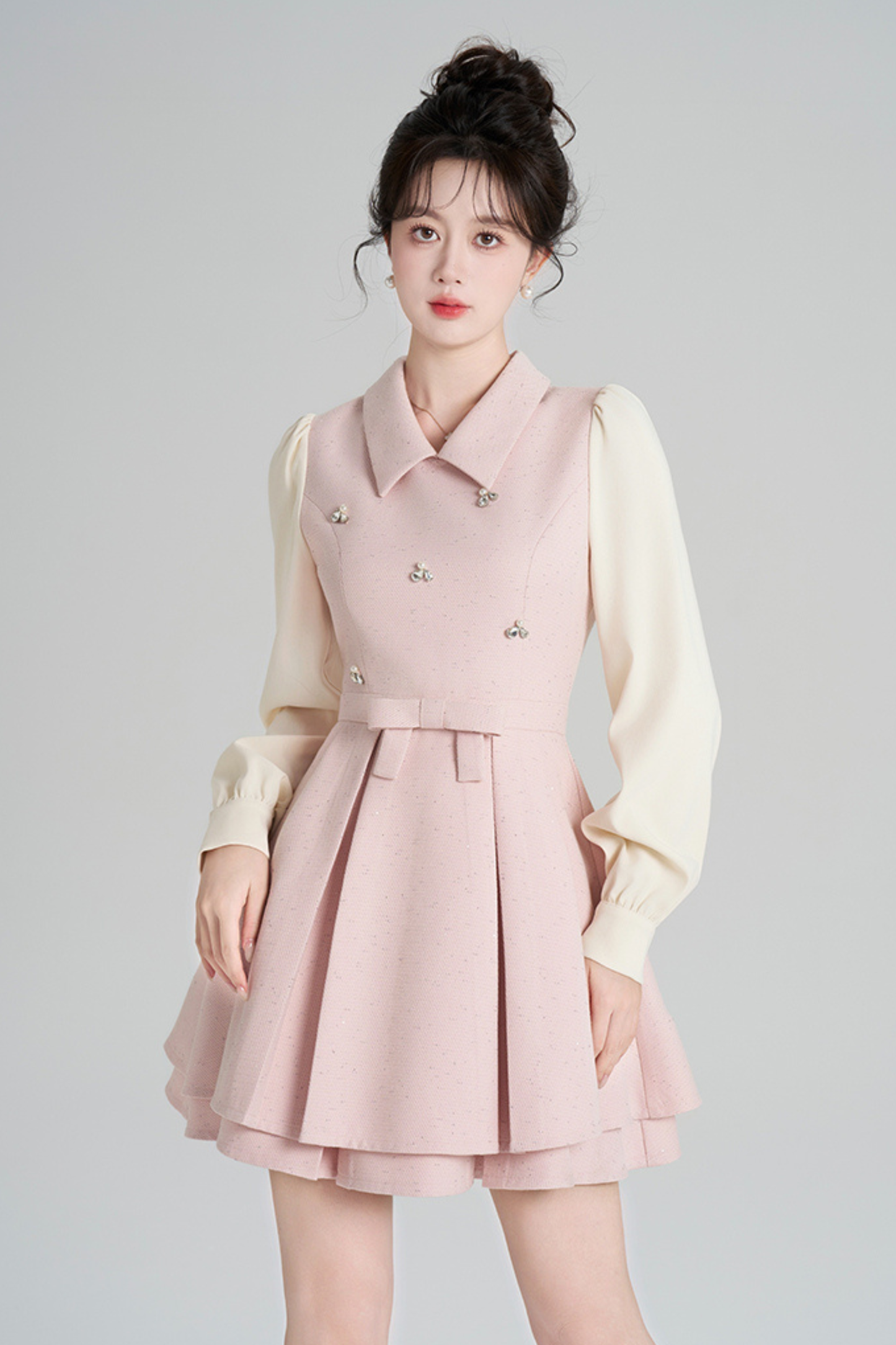 フレンチスイートスタイルリトルジュエルドレス