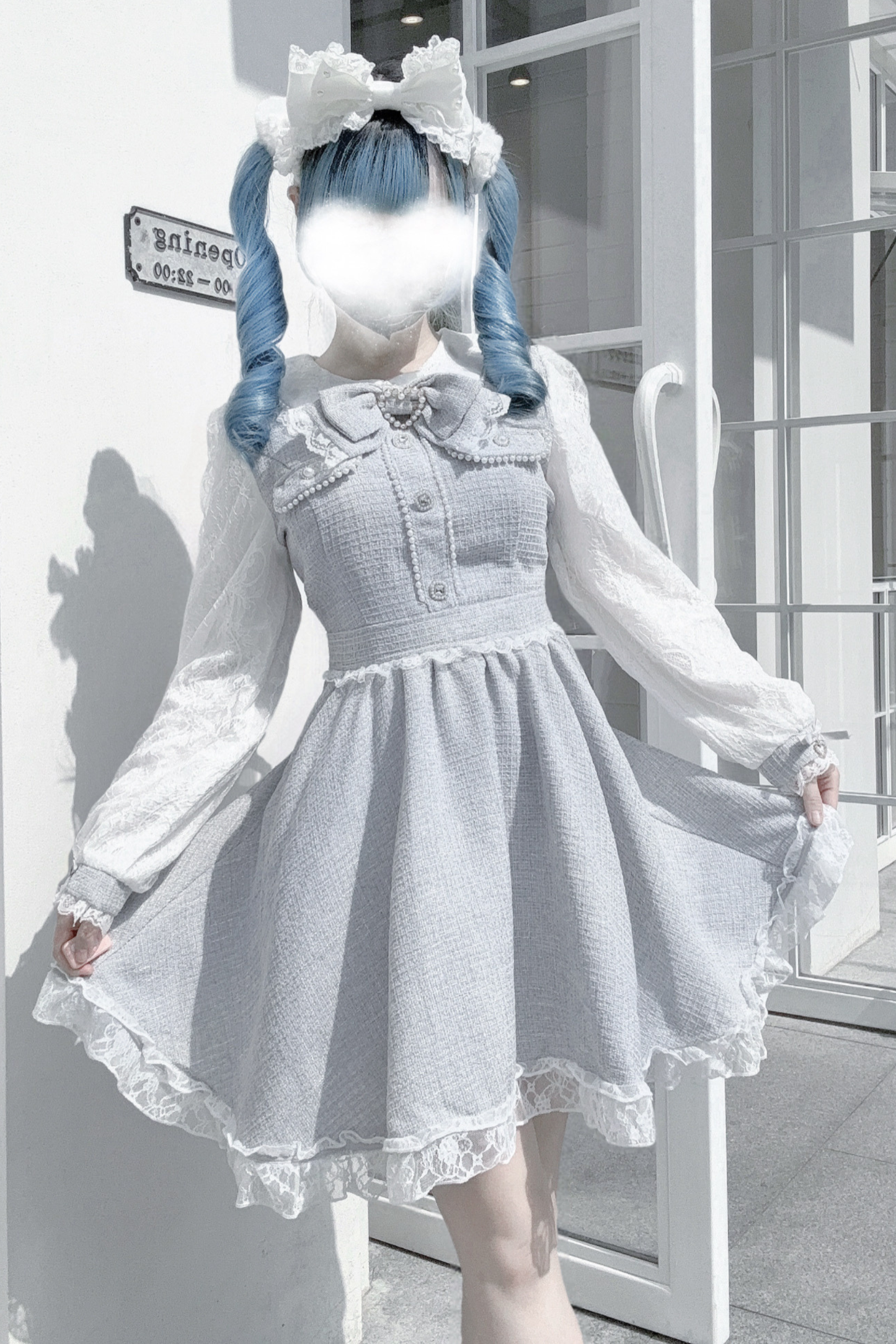 Doll World Ribbon Tweed Dress