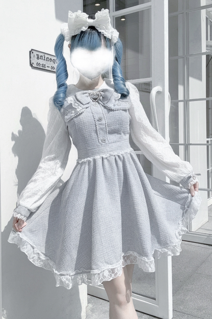 Doll World Ribbon Tweed Dress