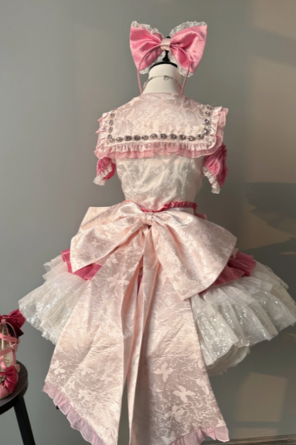 [Vorbestellung bis 23. März] Idol-Star-Lolita-Oberteil + Rock + Accessoires