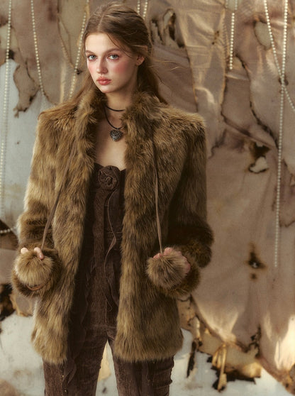 Maillard wear fur coat