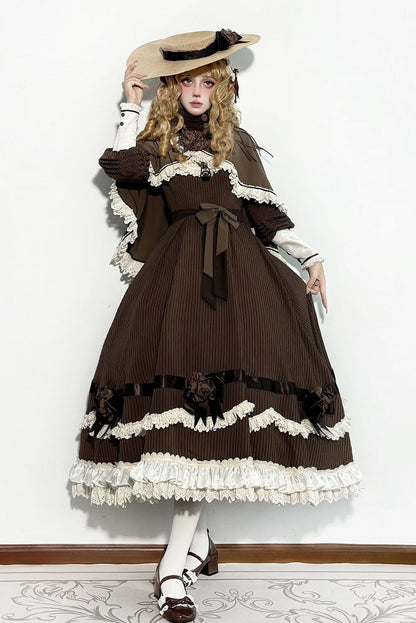 【12月23日予約締切】トワイライトレインフリルカラーロマンティックローズドレス